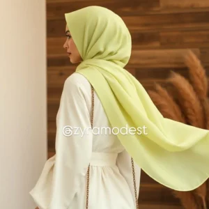 Lime Mint Green Chiffon Hijab