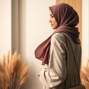 Dark Chocolate Brown Chiffon Hijab