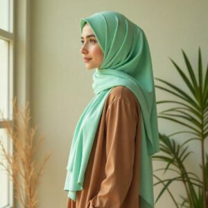 Seafoam Green Chiffon Hijab