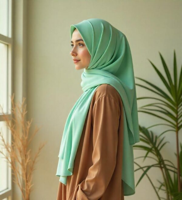 Seafoam Green Chiffon Hijab