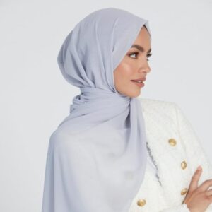 Icy Blue Chiffon Hijab